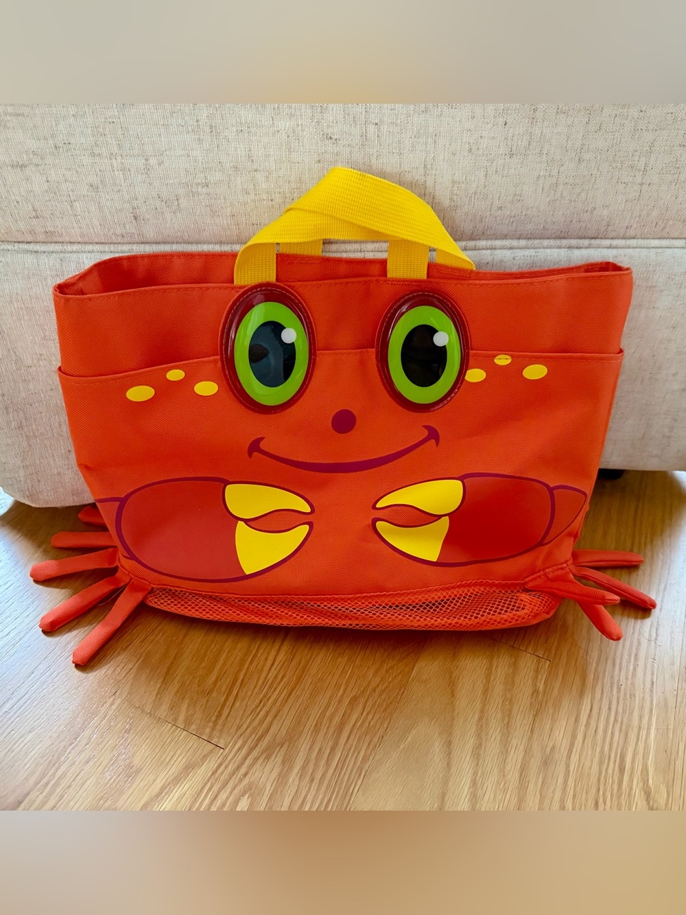 Melissa & Doug NWOT Kids Crab Tote/ Beach Bag